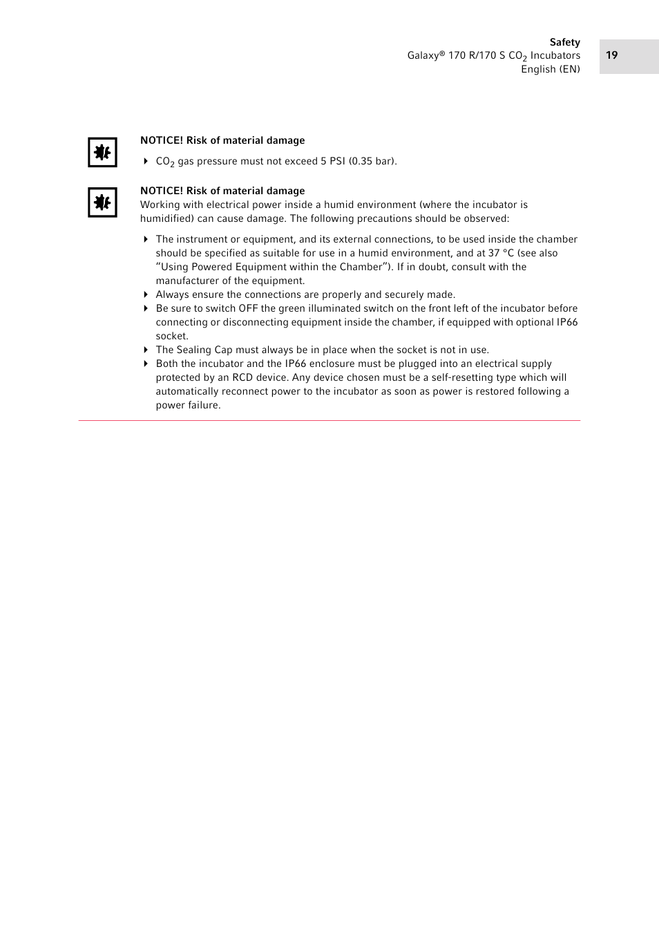 Eppendorf Galaxy CO2 Sensor User Manual | Page 19 / 110