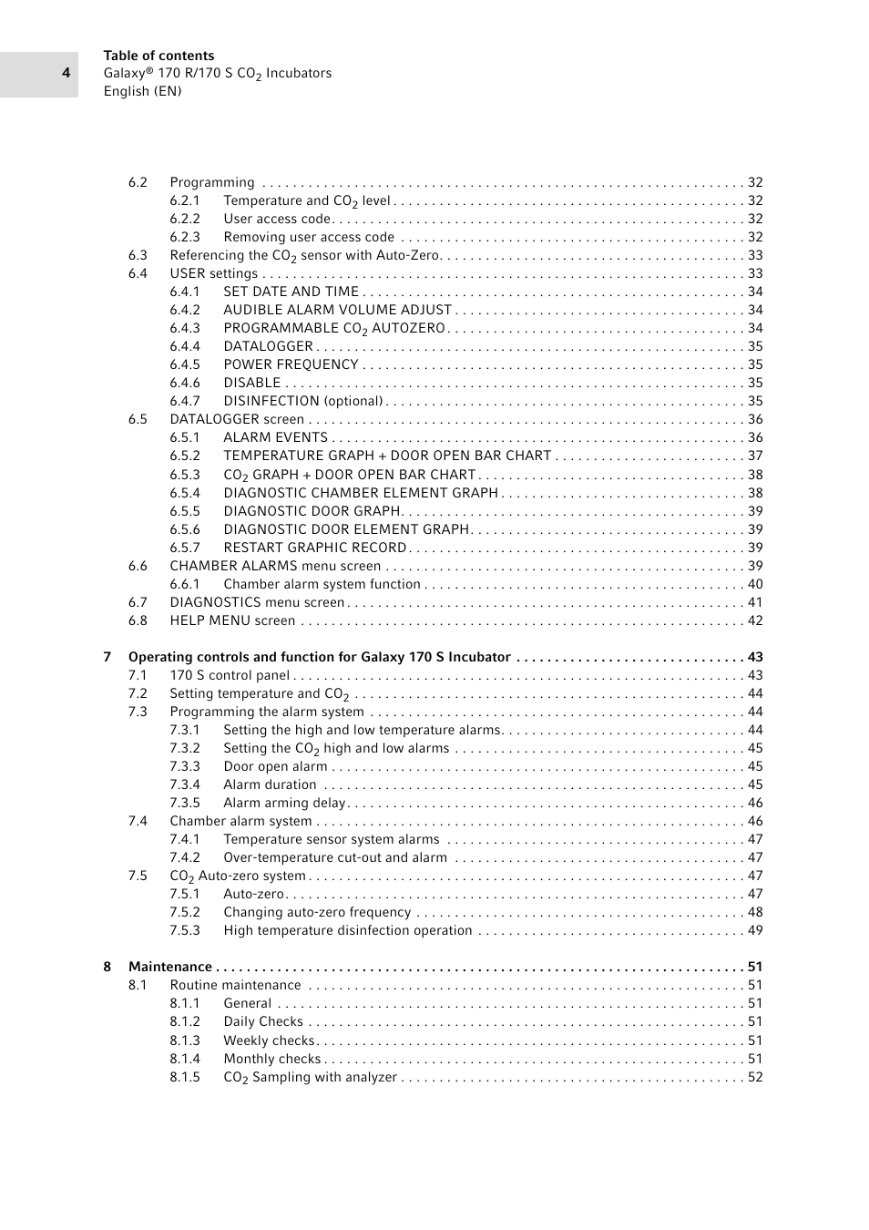 Eppendorf Galaxy CO2 Sensor User Manual | Page 4 / 110