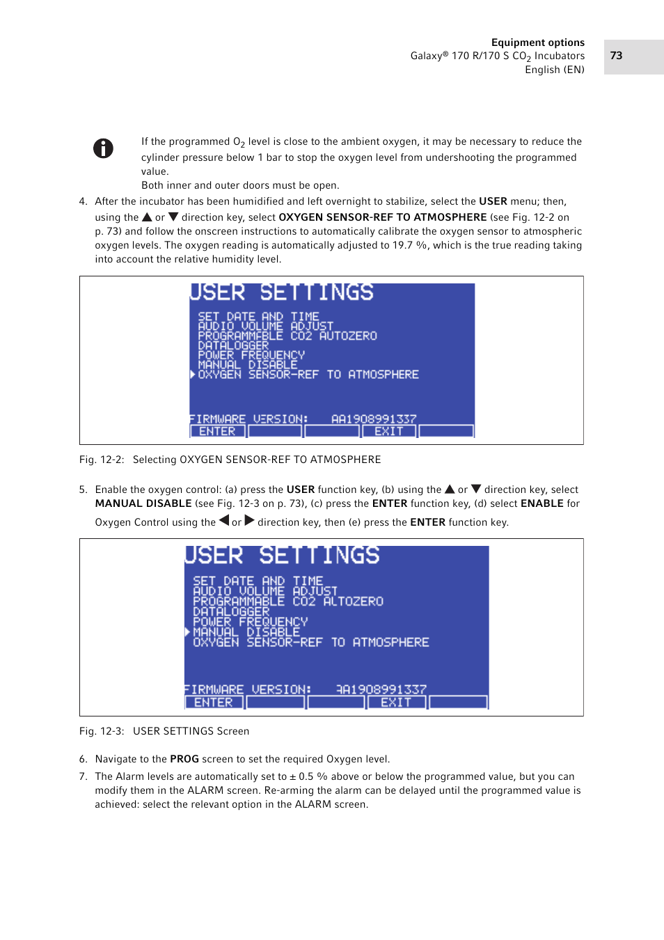 Eppendorf Galaxy CO2 Sensor User Manual | Page 73 / 110