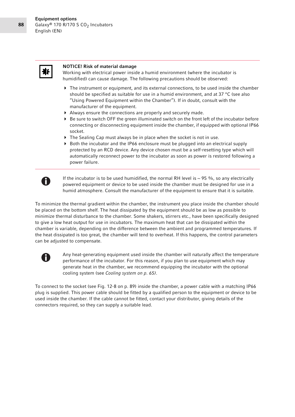 Eppendorf Galaxy CO2 Sensor User Manual | Page 88 / 110