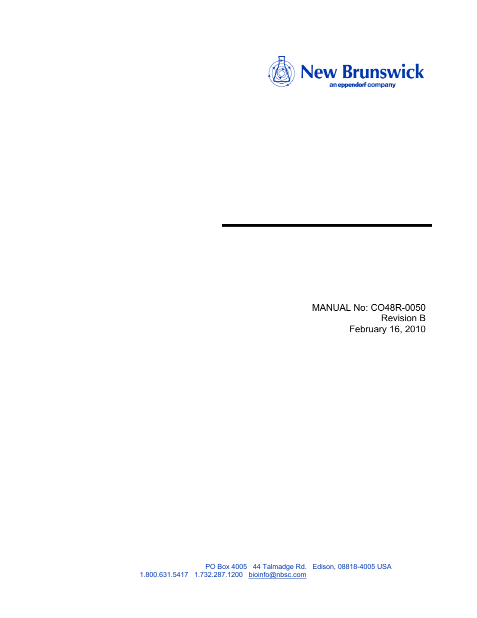 Eppendorf R Series 48R CO2 Incubator User Manual | 68 pages