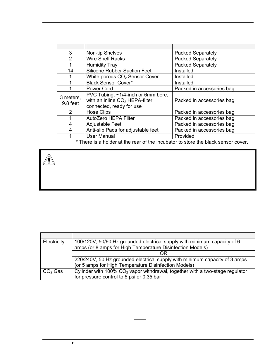 Warning | Eppendorf R Series 48R CO2 Incubator User Manual | Page 14 / 68
