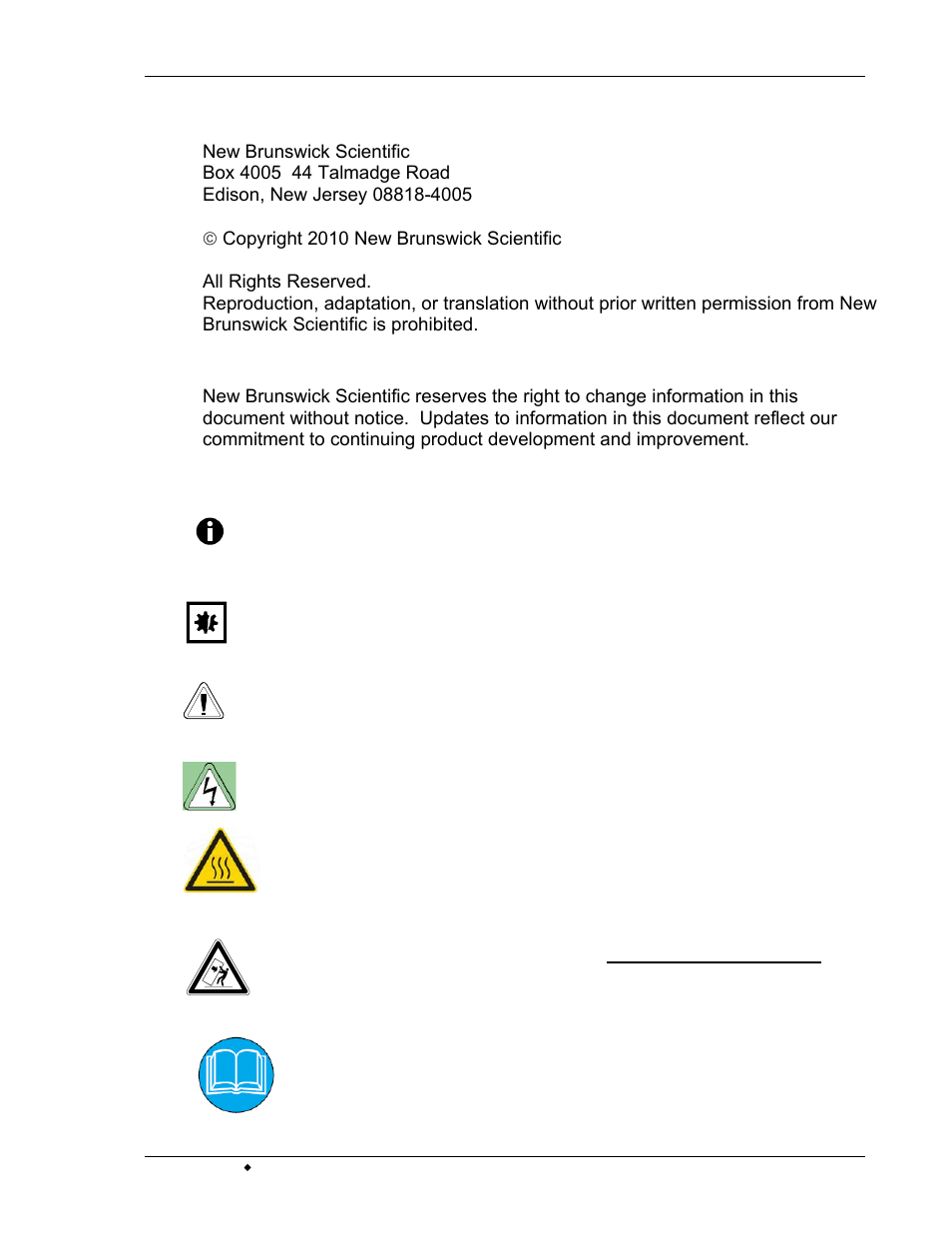 Copyright notice, Disclaimer notice, Manual conventions | Eppendorf R Series 48R CO2 Incubator User Manual | Page 4 / 68