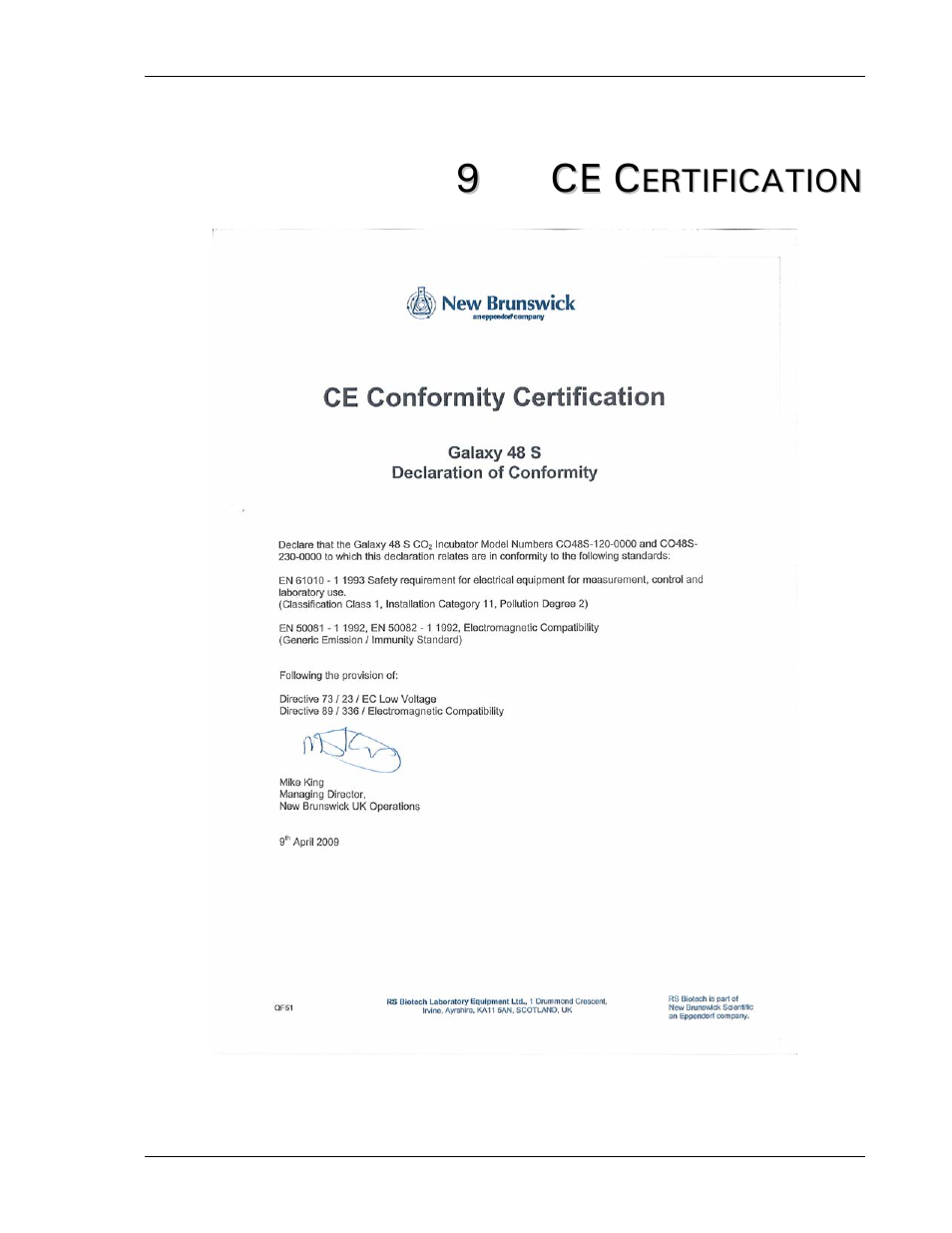 9c c e e | Eppendorf S Series 48S CO2 Incubator User Manual | Page 37 / 39