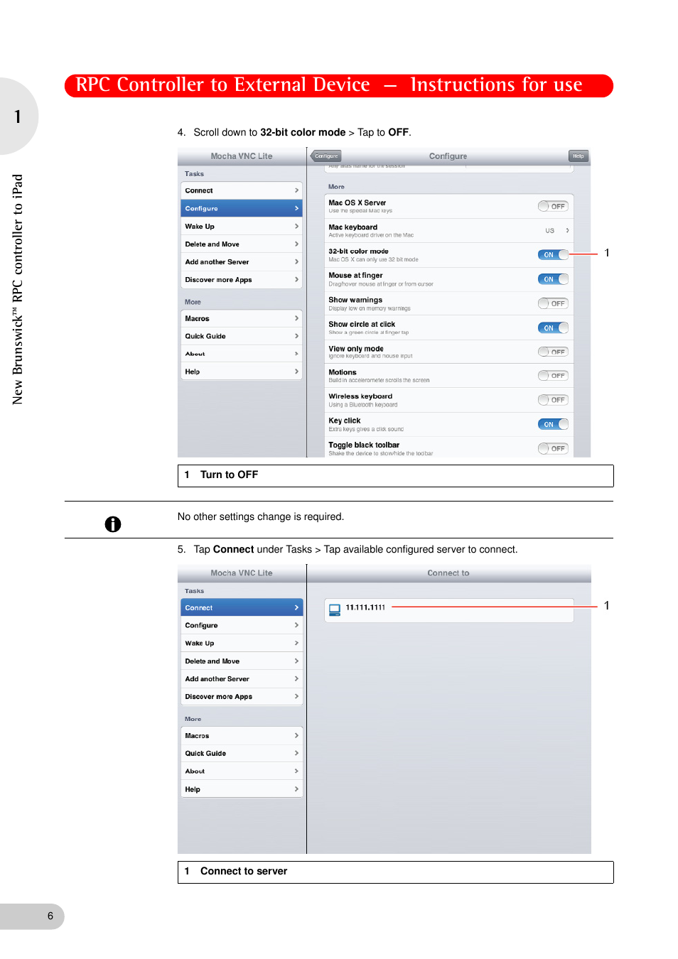 Eppendorf New Brunswick RPC Controller User Manual | Page 6 / 14