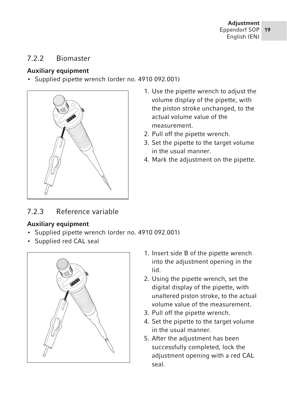 2 biomaster, 3 reference variable, Biomaster | Reference variable | Eppendorf SOP User Manual | Page 19 / 64