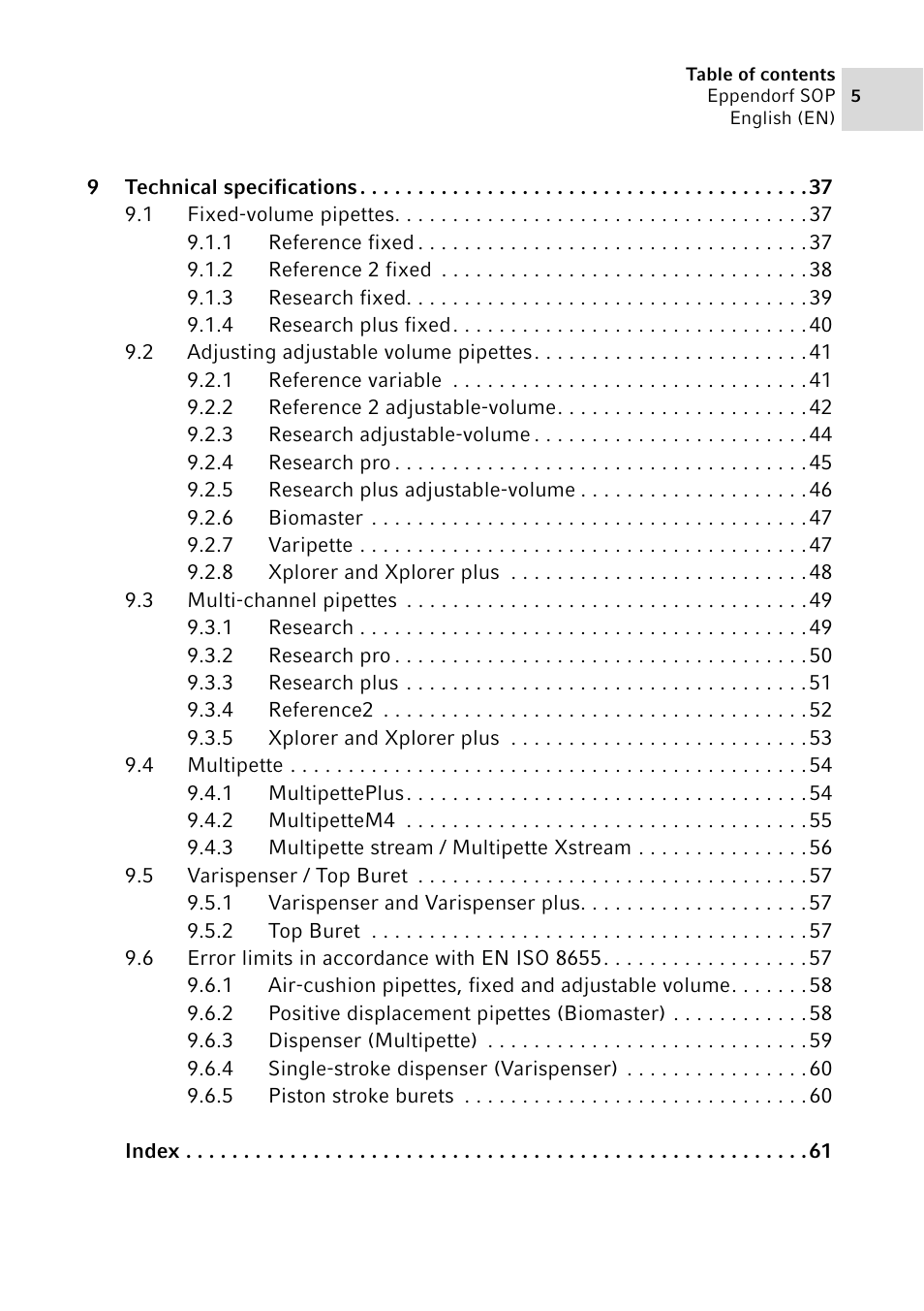 Eppendorf SOP User Manual | Page 5 / 64