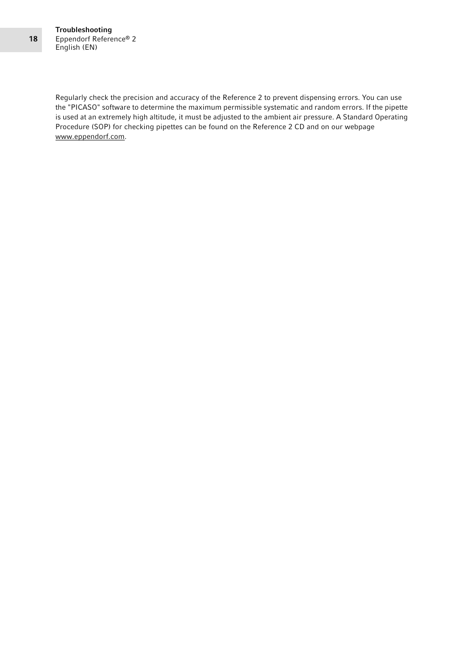 Eppendorf Pipette Reference 2 User Manual | Page 18 / 44
