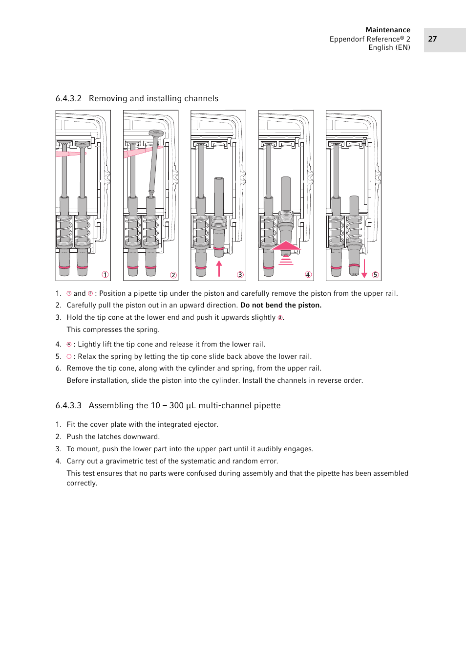 Eppendorf Pipette Reference 2 User Manual | Page 27 / 44