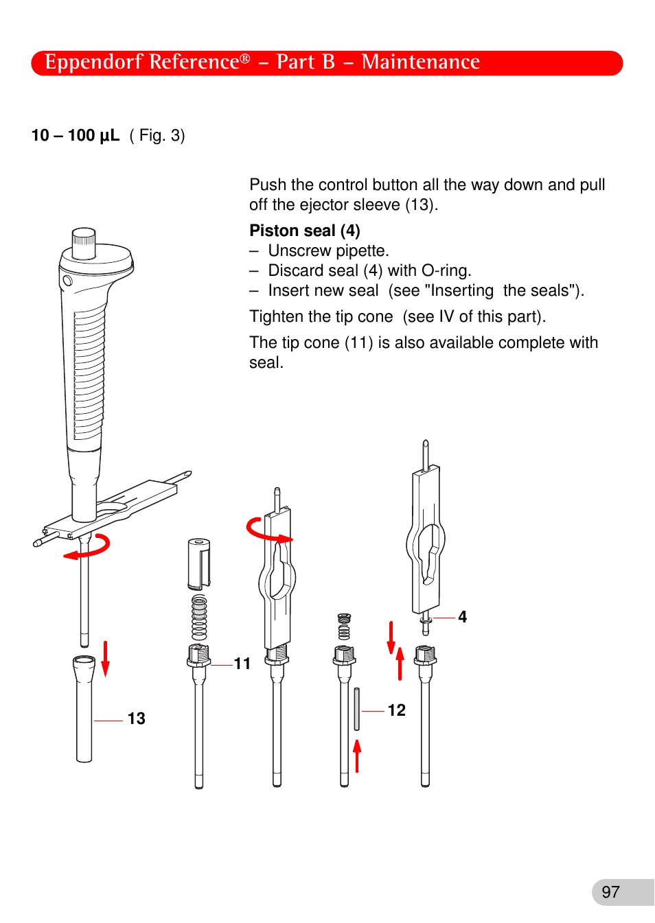 Eppendorf reference® – part b – maintenance | Eppendorf Reference User Manual | Page 26 / 44