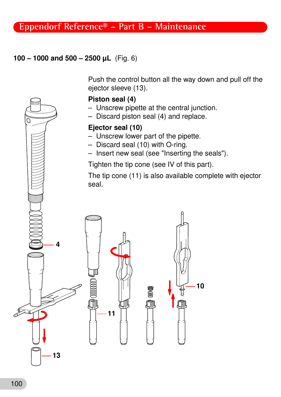 Eppendorf reference® – part b – maintenance | Eppendorf Reference User Manual | Page 29 / 44