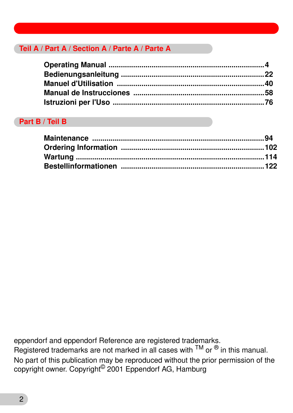 Eppendorf Reference User Manual | Page 3 / 44