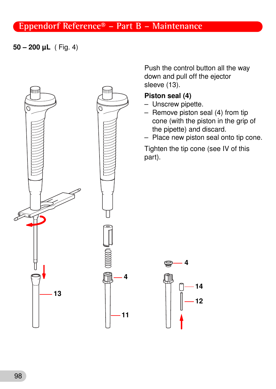 Eppendorf reference® – part b – maintenance | Eppendorf Reference User Manual | Page 29 / 46