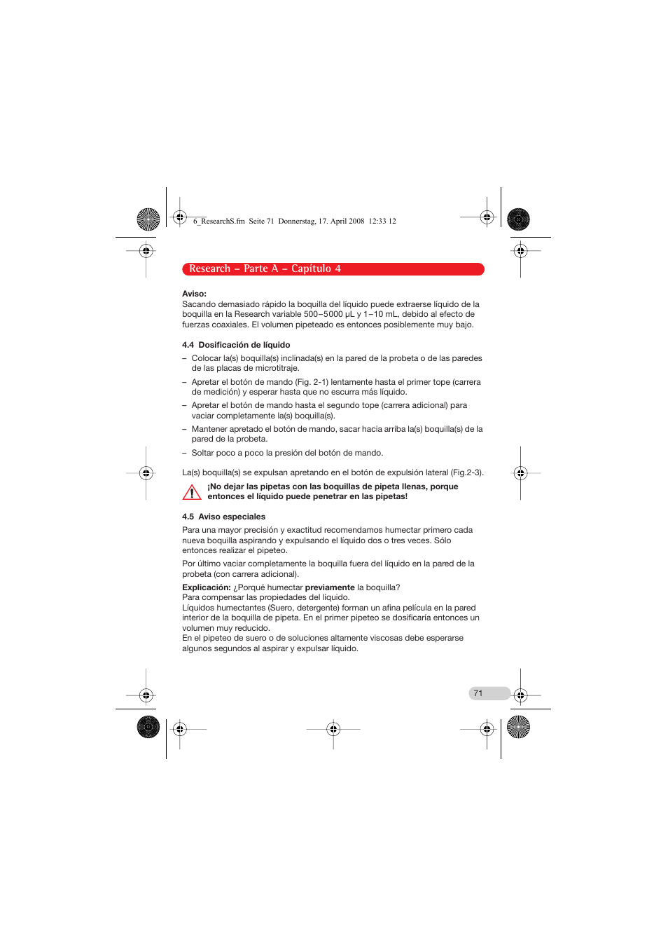 Research – parte a – capítulo 4 | Eppendorf Research Family - fix, variable, multi User Manual | Page 11 / 42