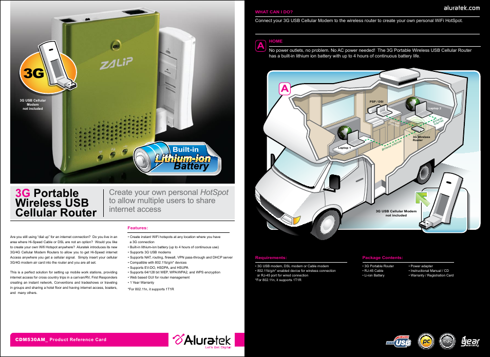 Aluratek CDM530AM User Manual | 1 page