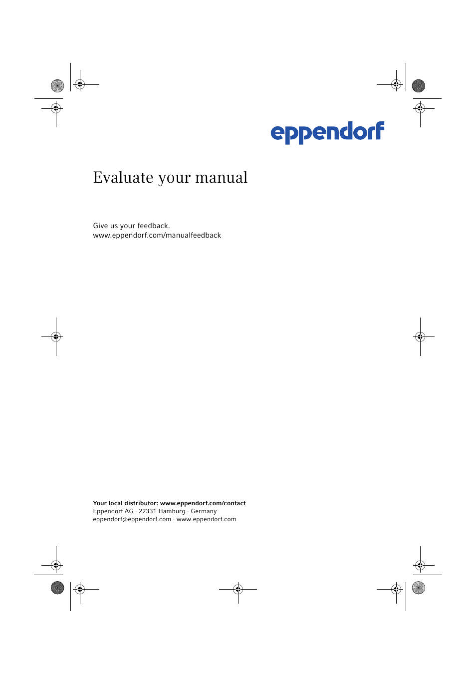 Evaluate your manual | Eppendorf Tubes 5.0 mL User Manual | Page 12 / 12