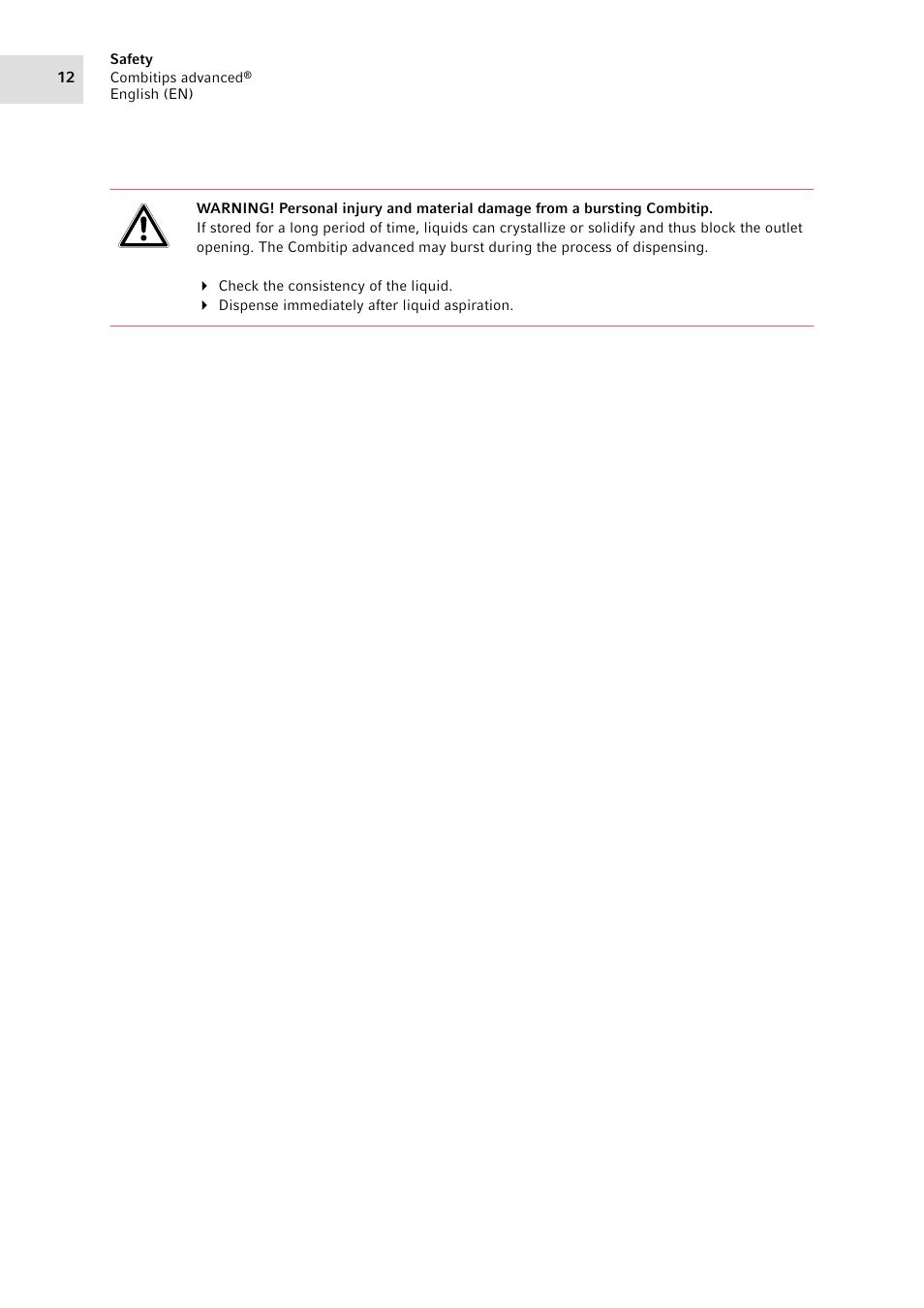 Eppendorf Combitips advanced User Manual | Page 12 / 29