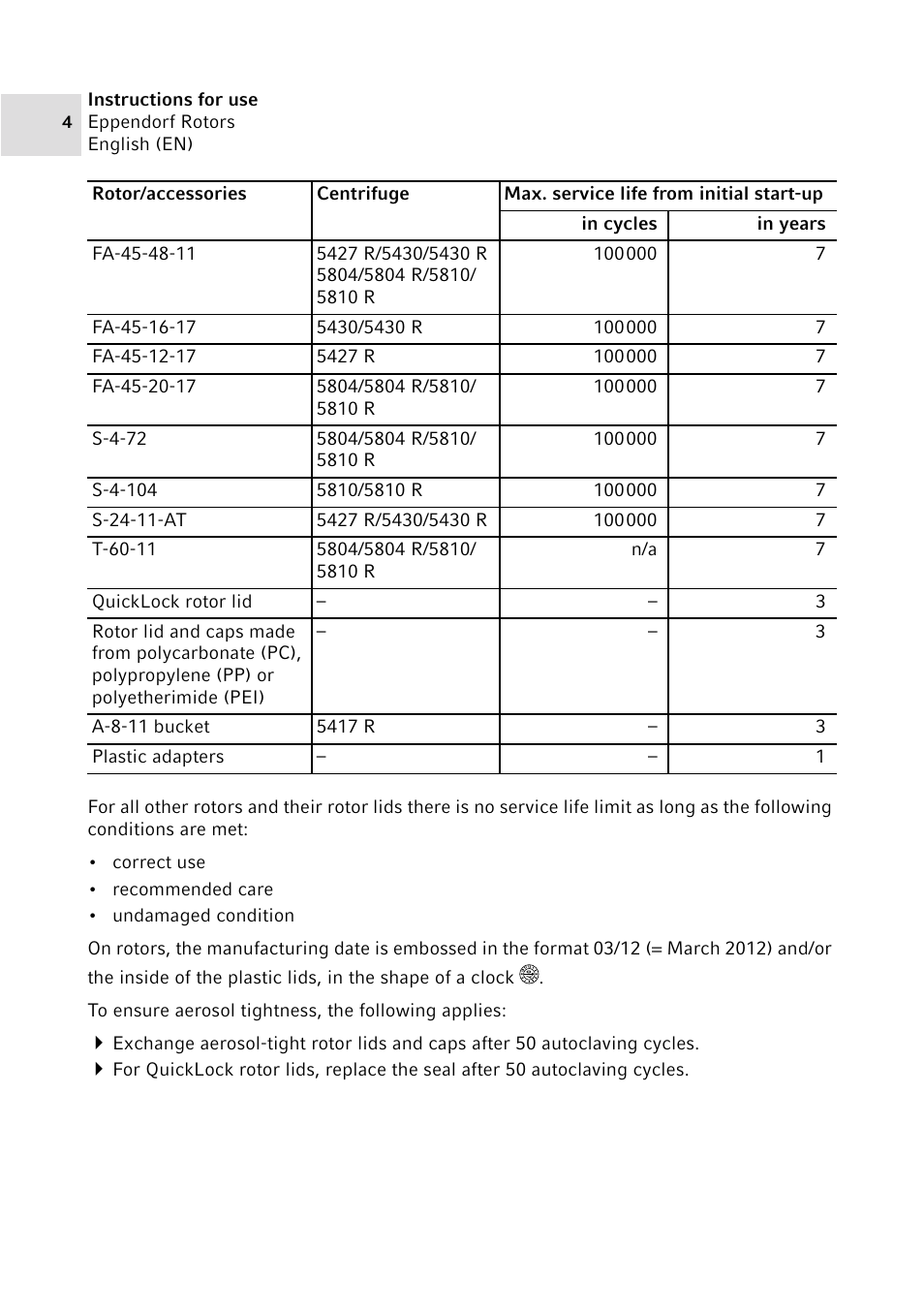 Eppendorf Rotors User Manual | Page 4 / 5