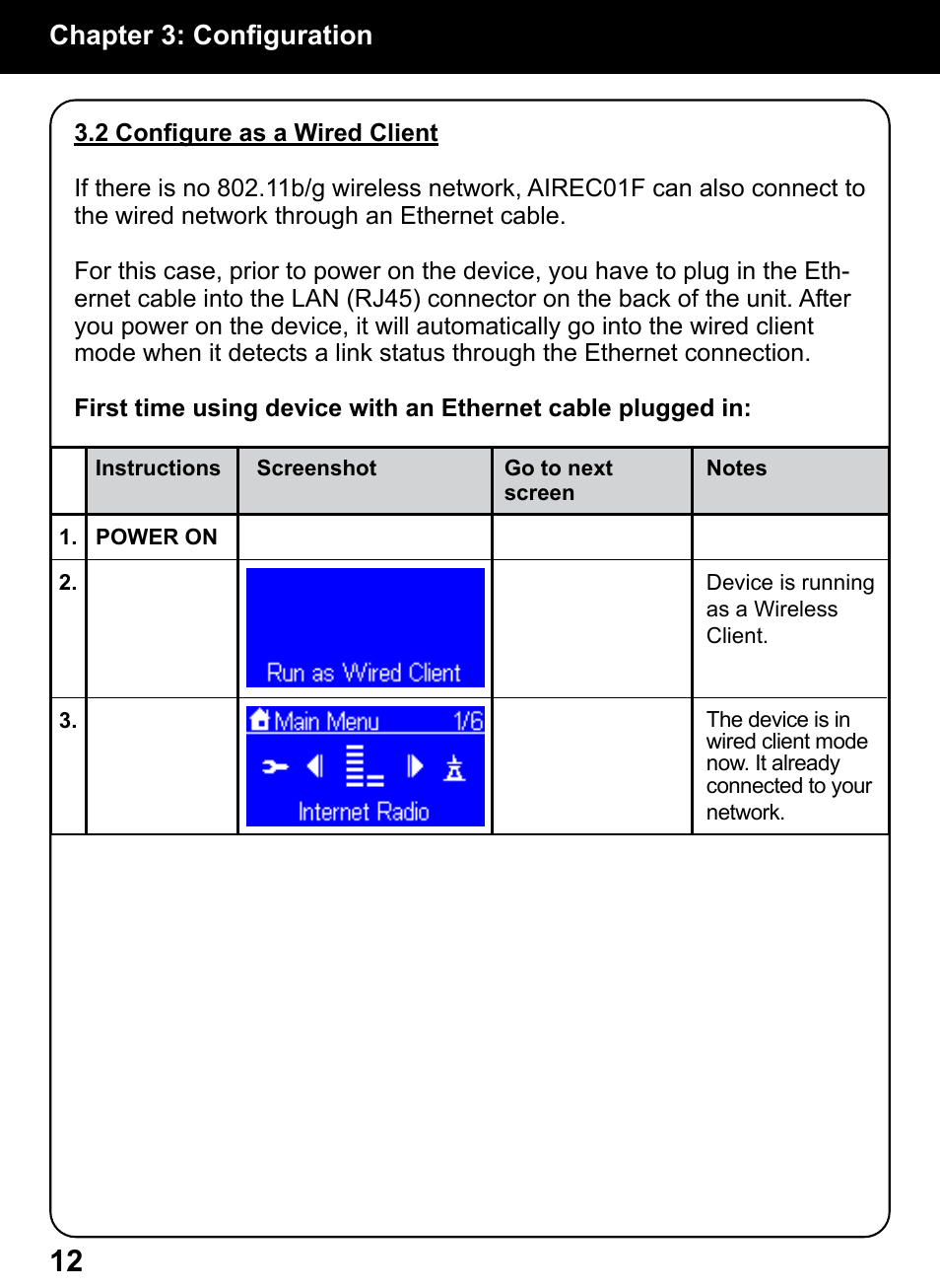 Chapter 3: configuration | Aluratek AIREC01F User Manual | Page 11 / 48