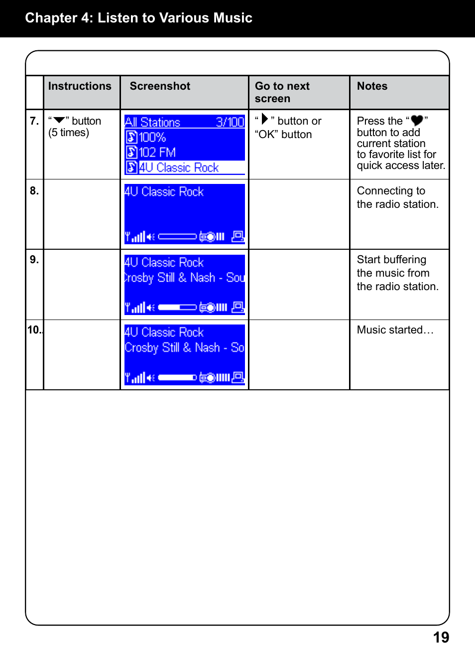 Chapter 4: listen to various music | Aluratek AIREC01F User Manual | Page 18 / 48