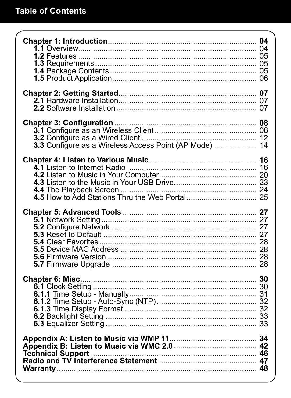 Aluratek AIREC01F User Manual | Page 2 / 48