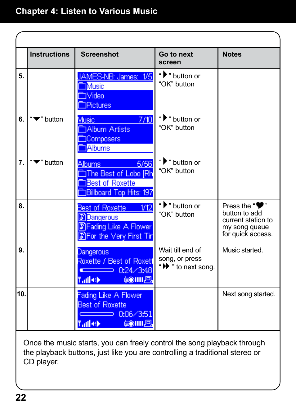 Chapter 4: listen to various music | Aluratek AIREC01F User Manual | Page 21 / 48