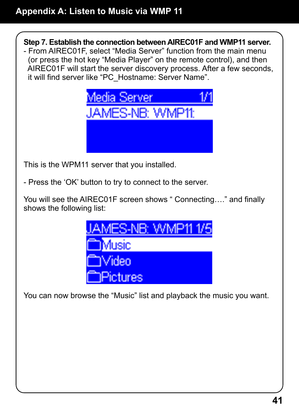 Aluratek AIREC01F User Manual | Page 40 / 48