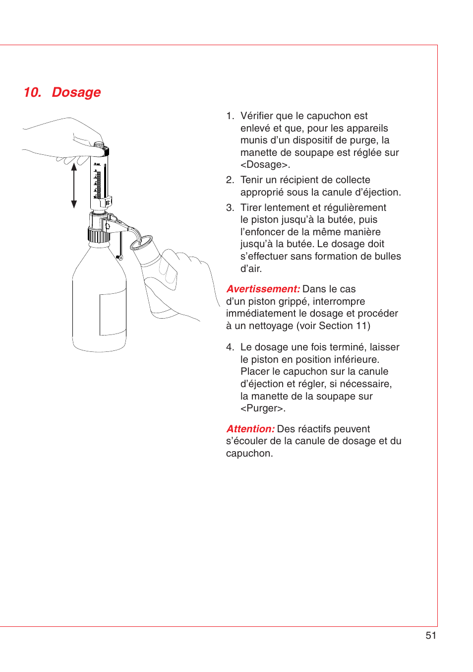 Dosage | Eppendorf Varispenser 4962 User Manual | Page 57 / 110