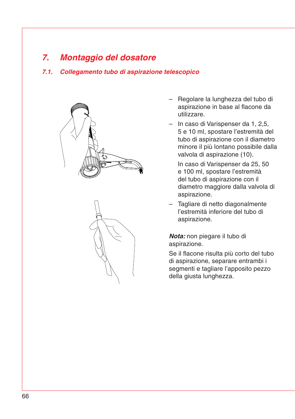 Montaggio del dosatore | Eppendorf Varispenser 4962 User Manual | Page 72 / 110