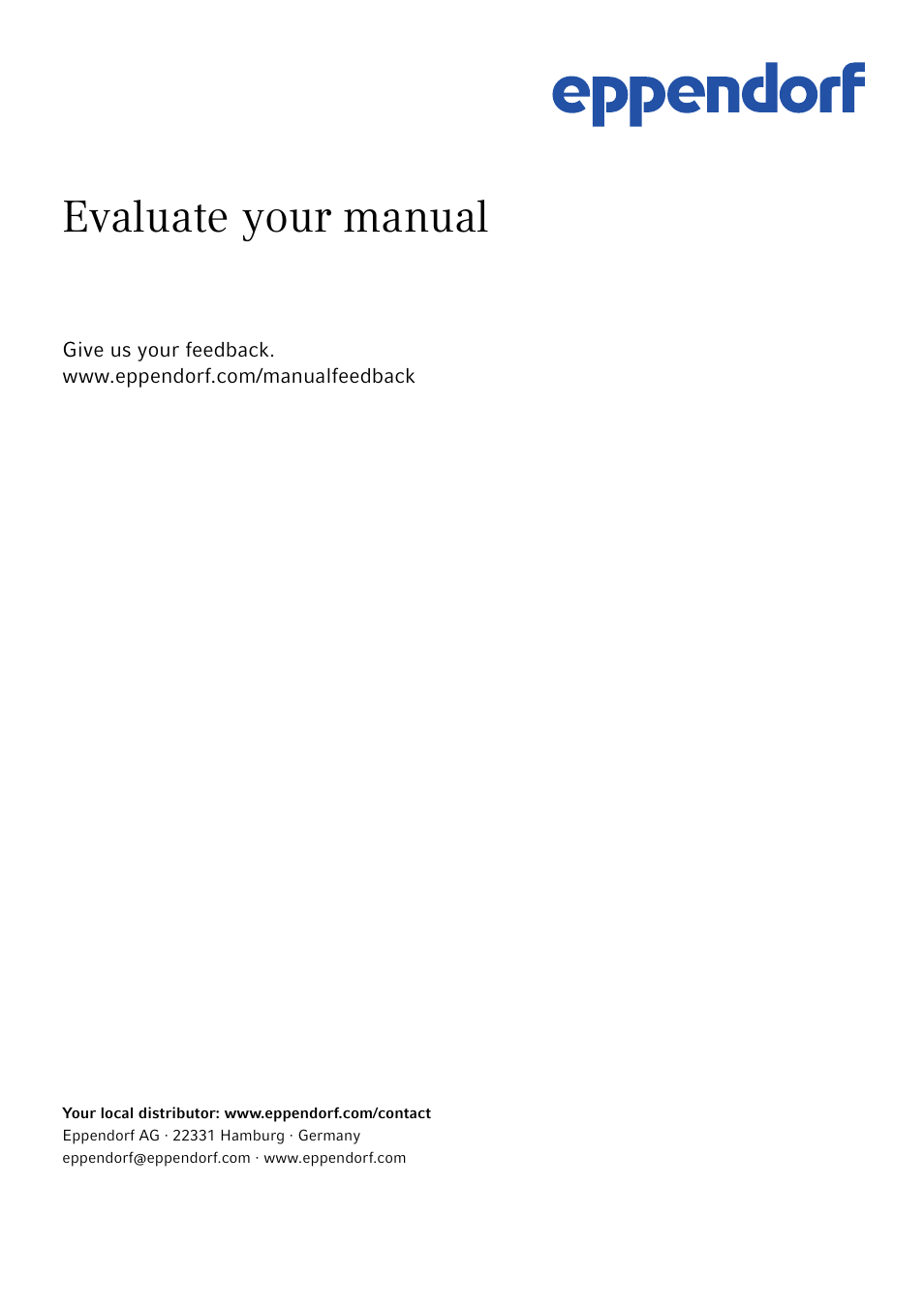 Evaluate your manual | Eppendorf Deepwell Plate User Manual | Page 12 / 12