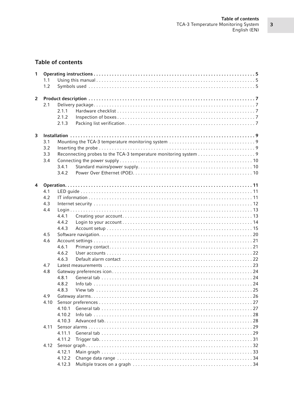 Eppendorf TCA-3 Temperature Monitoring System User Manual | Page 3 / 50