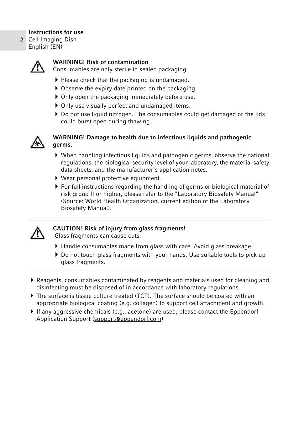 Eppendorf Cell Imagine Dishes User Manual | Page 2 / 3