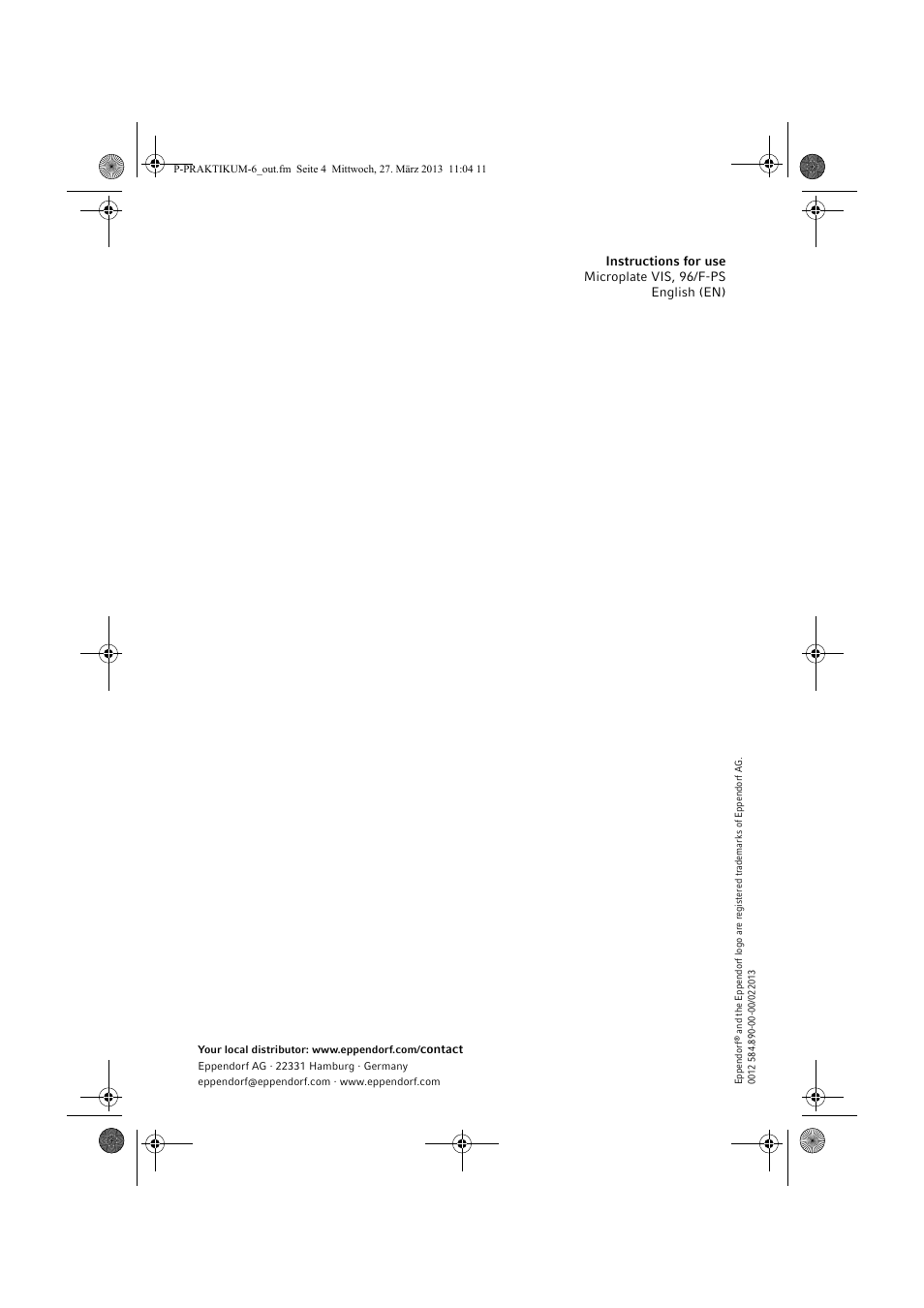 Eppendorf IFU CCC Plates User Manual | Page 4 / 4