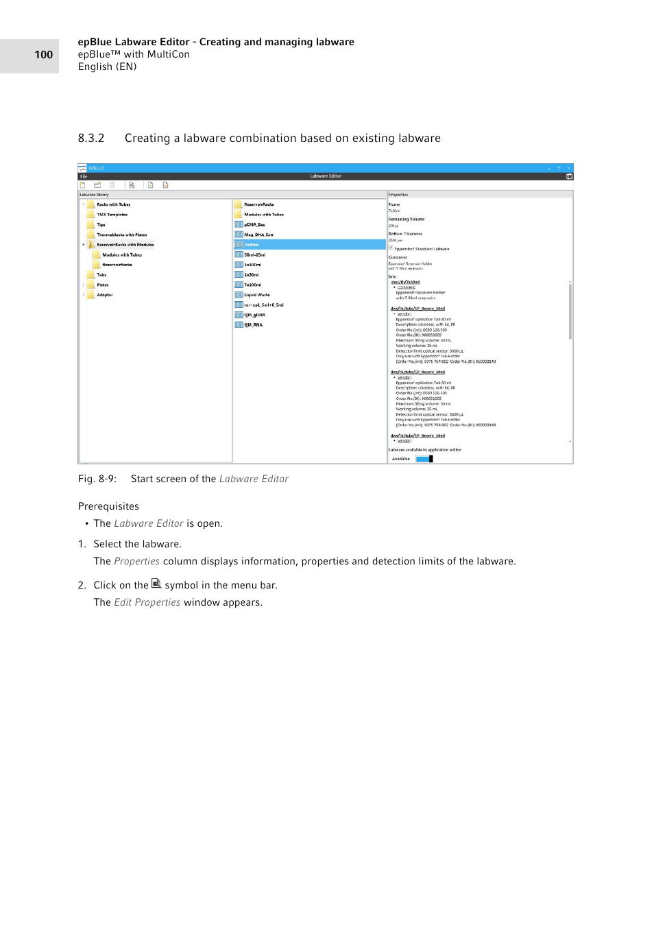 Eppendorf epBlue with MultiCon User Manual | Page 100 / 180