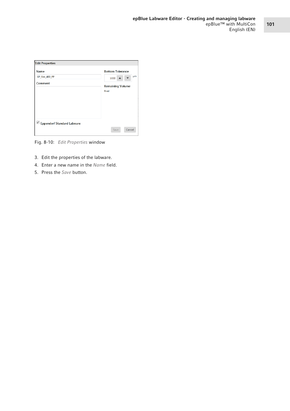 Eppendorf epBlue with MultiCon User Manual | Page 101 / 180