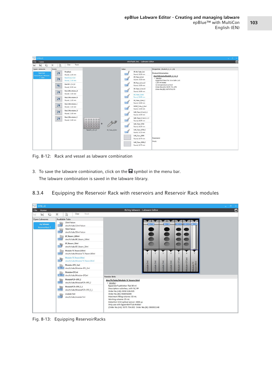 Eppendorf epBlue with MultiCon User Manual | Page 103 / 180