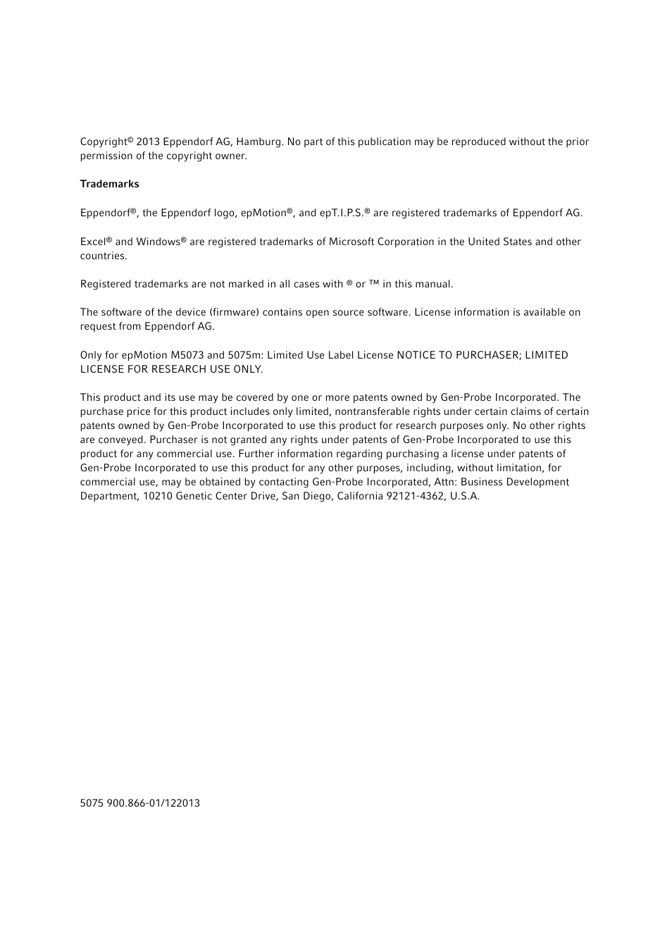 Eppendorf epBlue with MultiCon User Manual | Page 2 / 180