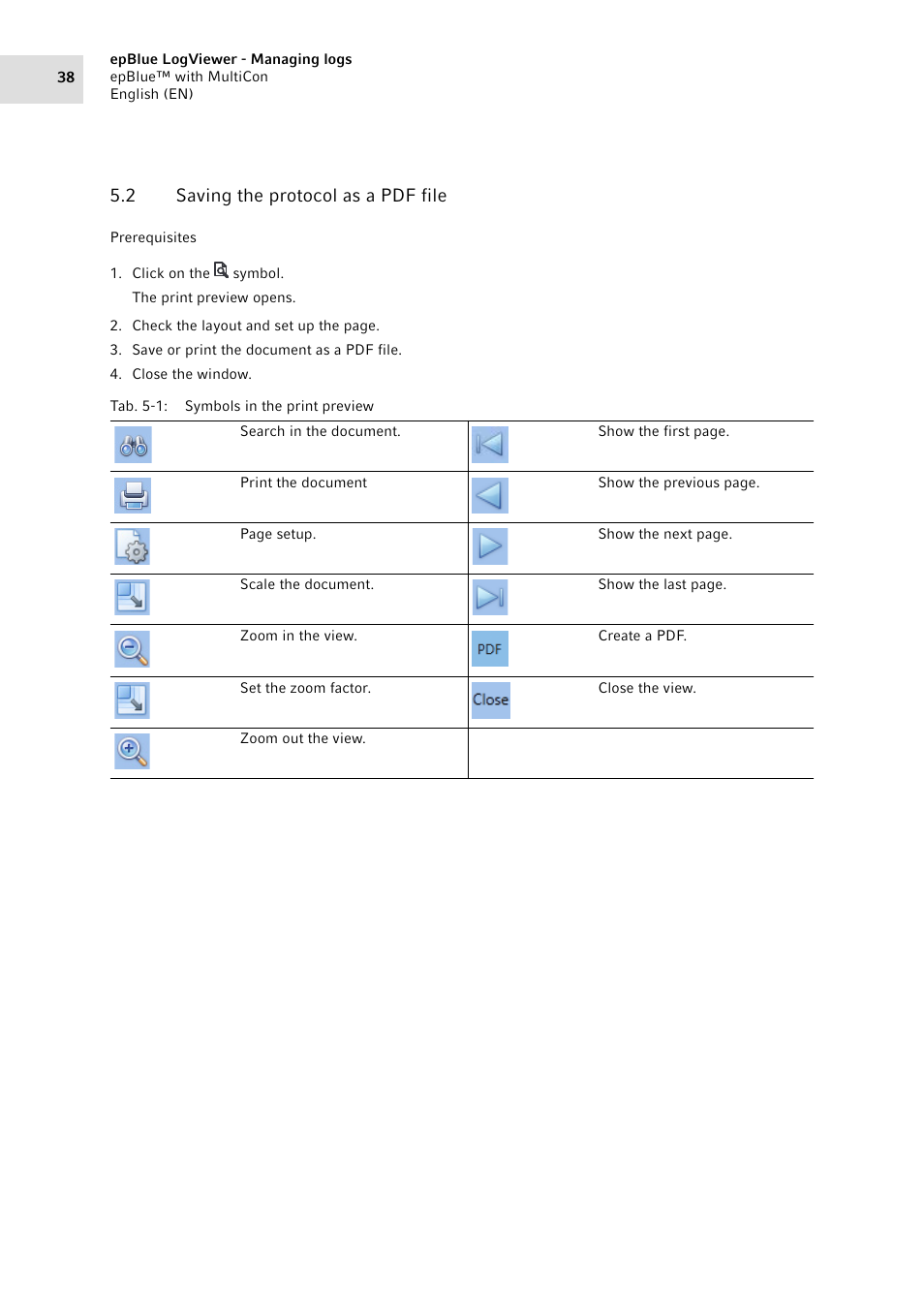 2 saving the protocol as a pdf file, Saving the protocol as a pdf file | Eppendorf epBlue with MultiCon User Manual | Page 38 / 180