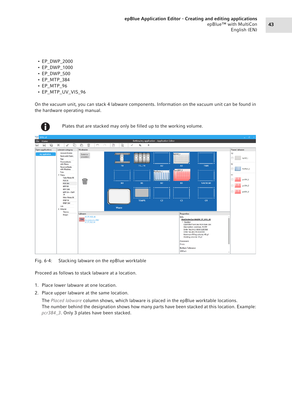 Eppendorf epBlue with MultiCon User Manual | Page 43 / 180