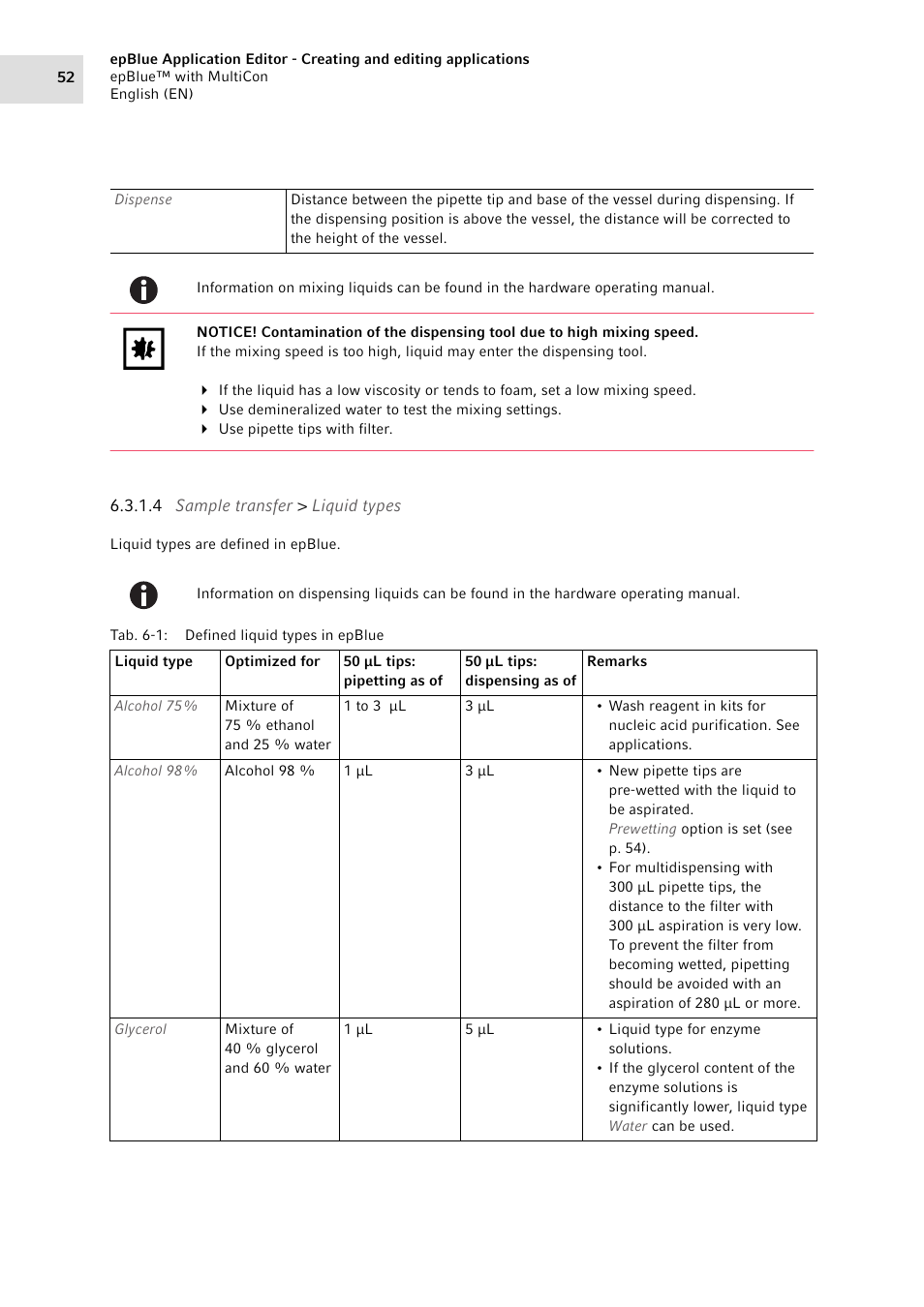 Eppendorf epBlue with MultiCon User Manual | Page 52 / 180