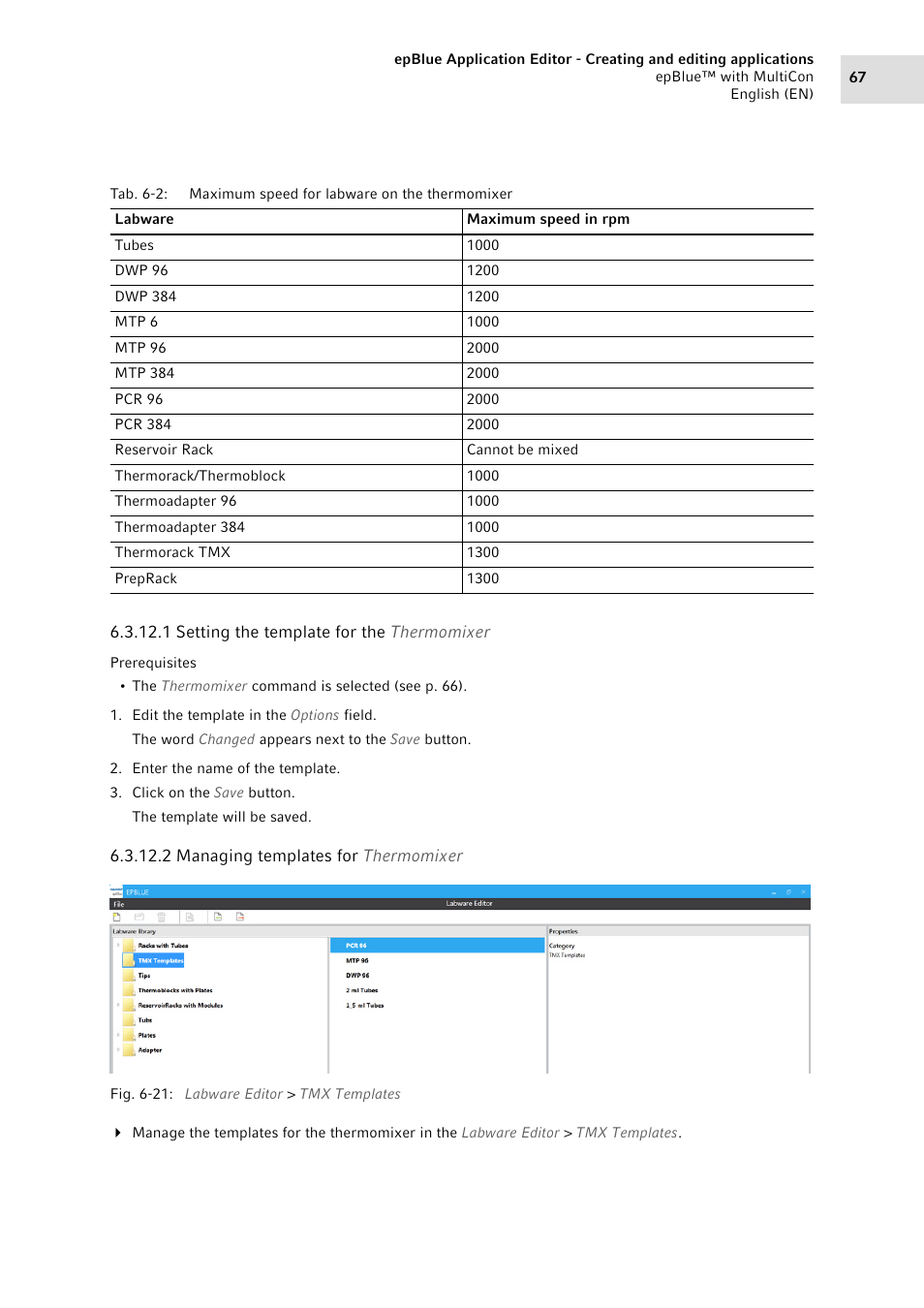 Eppendorf epBlue with MultiCon User Manual | Page 67 / 180