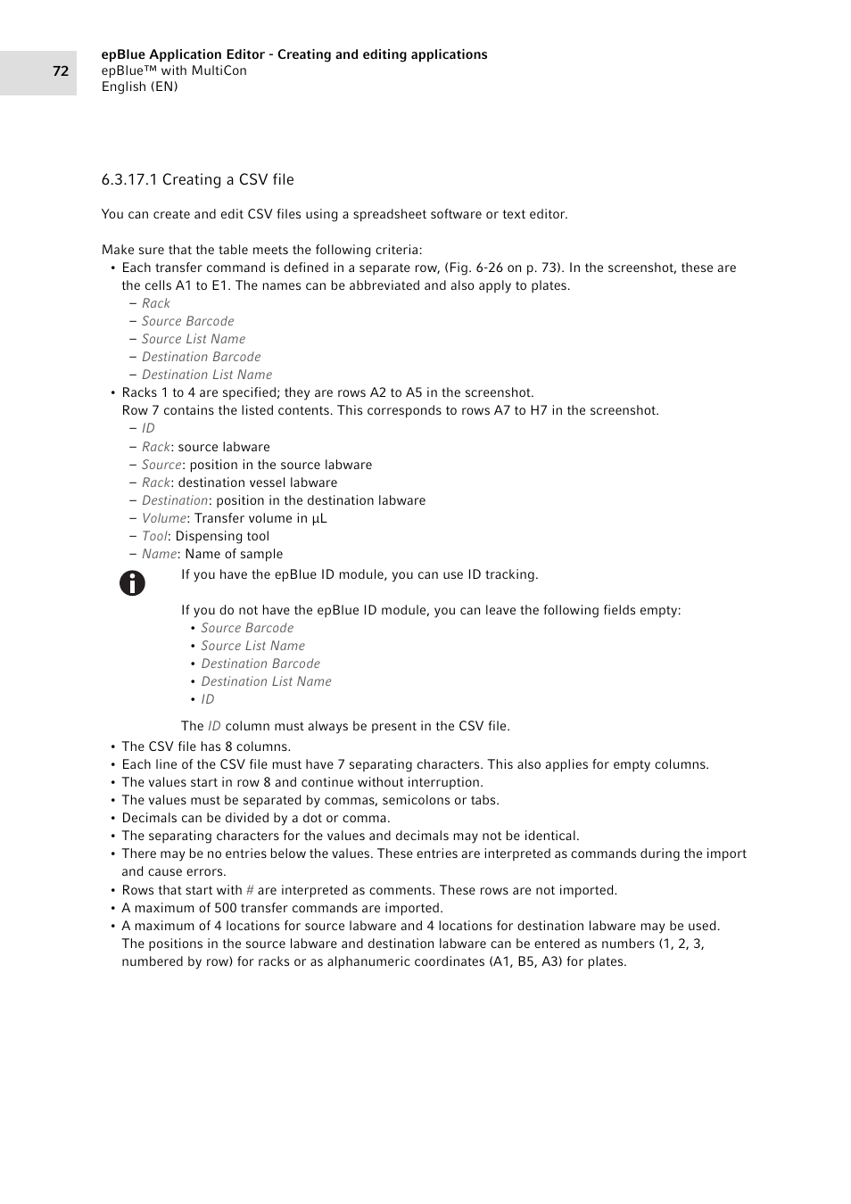 Eppendorf epBlue with MultiCon User Manual | Page 72 / 180