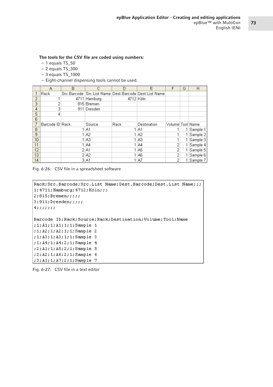 Eppendorf epBlue with MultiCon User Manual | Page 73 / 180