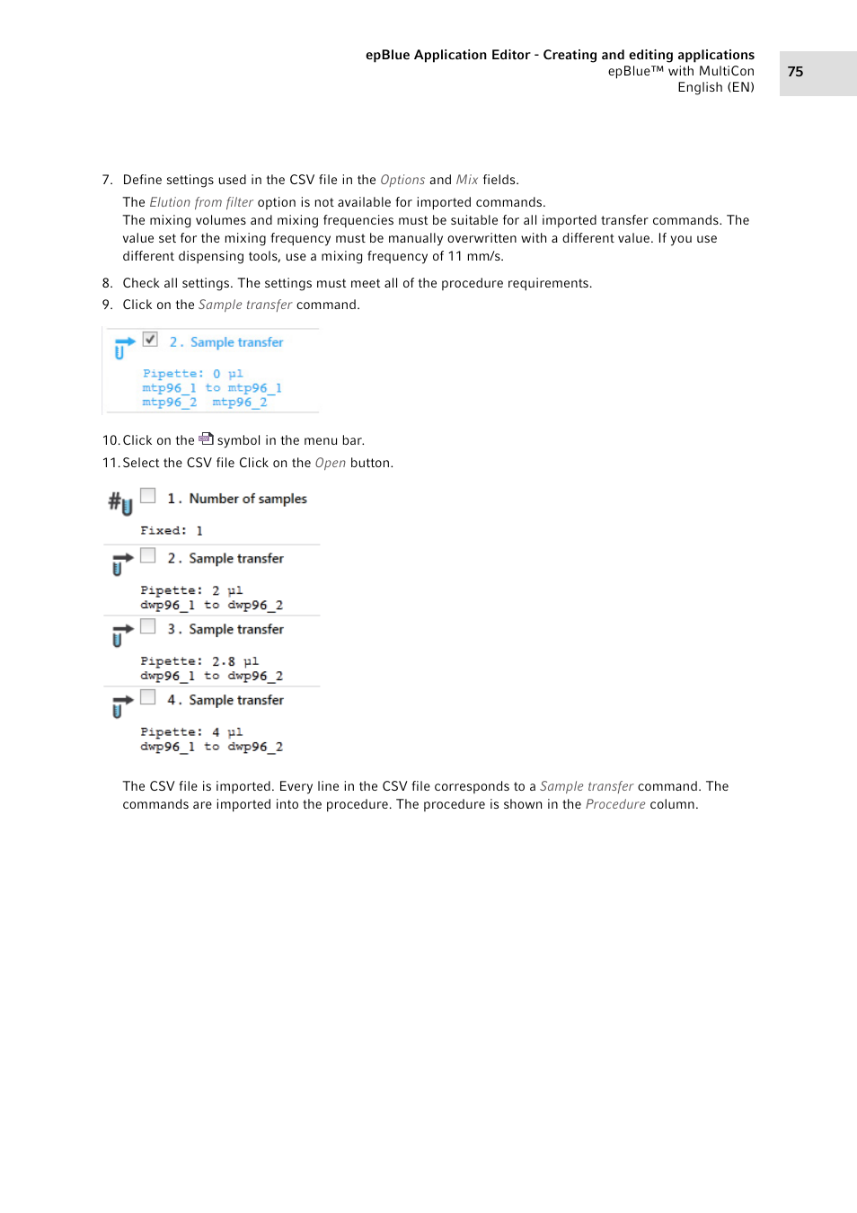 Eppendorf epBlue with MultiCon User Manual | Page 75 / 180