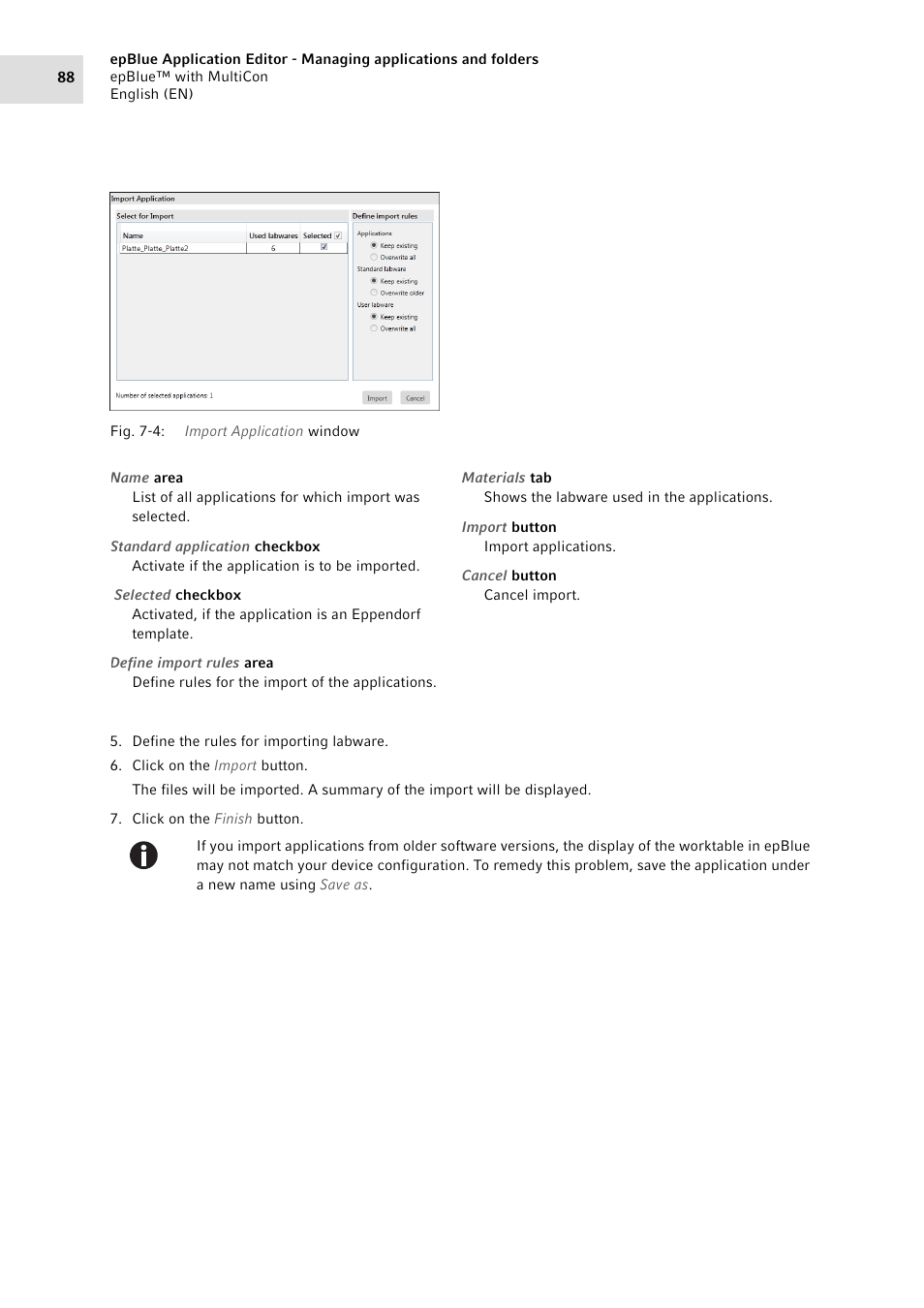 Eppendorf epBlue with MultiCon User Manual | Page 88 / 180