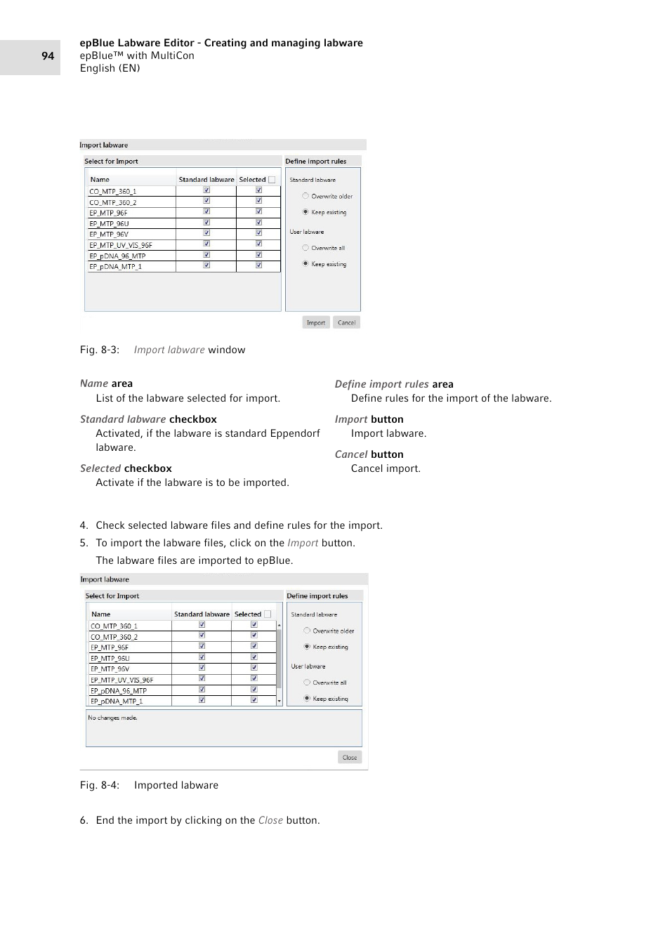 Eppendorf epBlue with MultiCon User Manual | Page 94 / 180