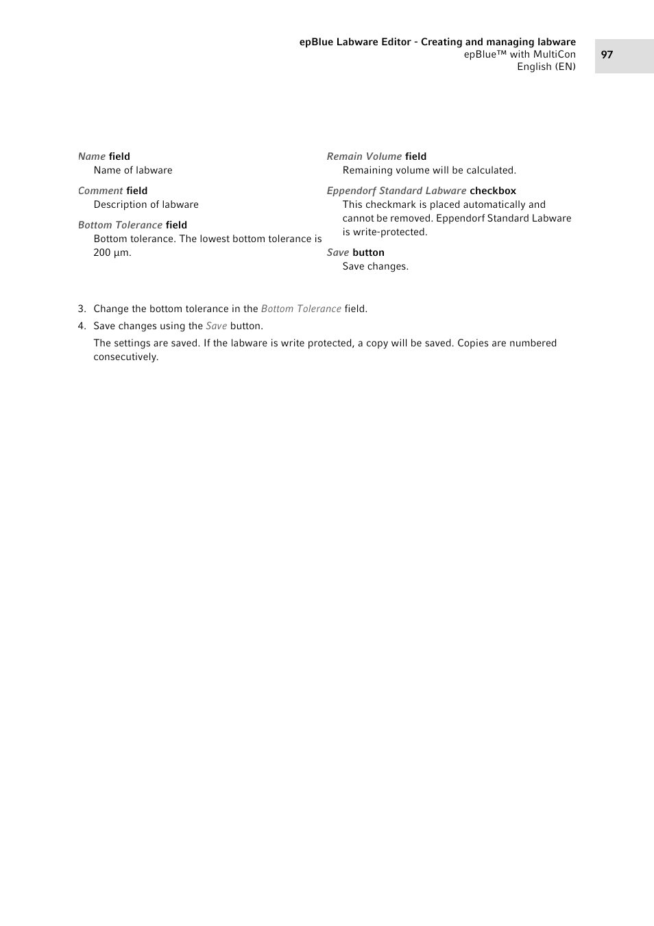 Eppendorf epBlue with MultiCon User Manual | Page 97 / 180