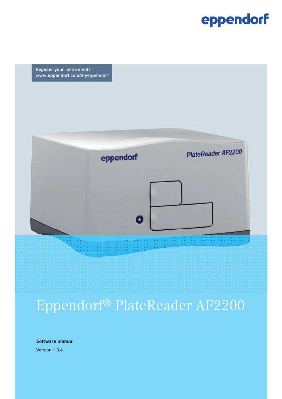 Eppendorf AF2200 Plate Reader User Manual | 78 pages