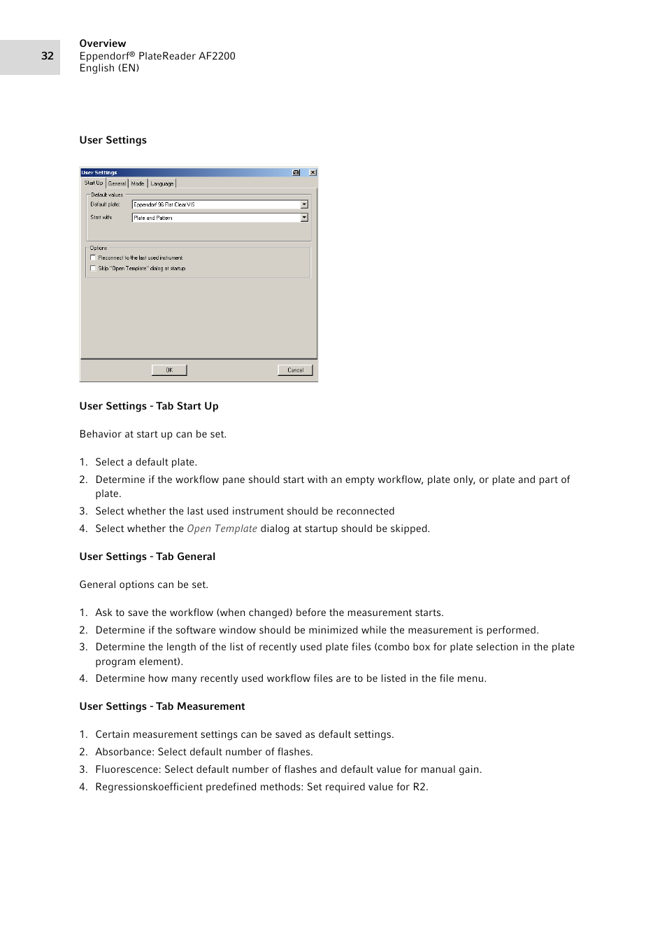 Eppendorf AF2200 Plate Reader User Manual | Page 32 / 78