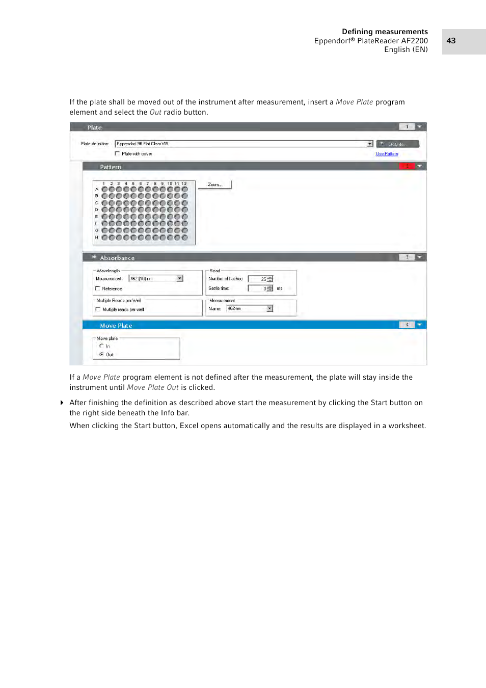 Eppendorf AF2200 Plate Reader User Manual | Page 43 / 78